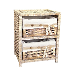 Стеллаж для детской с плетенным выдвижными корзинами Bow варинант исполнения - 2 | Loft Concept в Омске