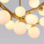Люстра подвесная фигурная с белыми лампами в форме шара Felicitat варинант исполнения - 3 | Loft Concept в Омске