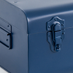 Металлический сундук Metal Dark Blue варинант исполнения - 4 | Loft Concept в Омске