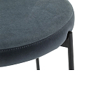 Стул металлический с мягкой спинкой и сиденьем из велюра Alfie Chair варинант исполнения - 7 | Loft Concept в Омске