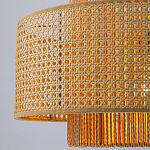 Подвесной светильник с абажуром из плтеного бамбука Light Inside the Cell варинант исполнения - 4 | Loft Concept в Омске