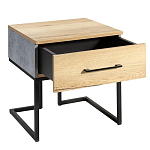 Тумба прикроватная с ящиком в стиле лофт Urban Style Space 2 варинант исполнения - 4 | Loft Concept в Омске