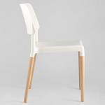Пластиковый стул на ножках из массива бука Ferret White 4 шт варинант исполнения - 4 | Loft Concept в Омске