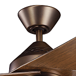 Потолочный вентилятор с тремя угловатыми лопастями Kichler варинант исполнения - 2 | Loft Concept в Омске