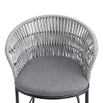 Стул барный с декоративным плетением на спинке и подлокотниках Chair Weave варинант исполнения - 5 | Loft Concept в Омске