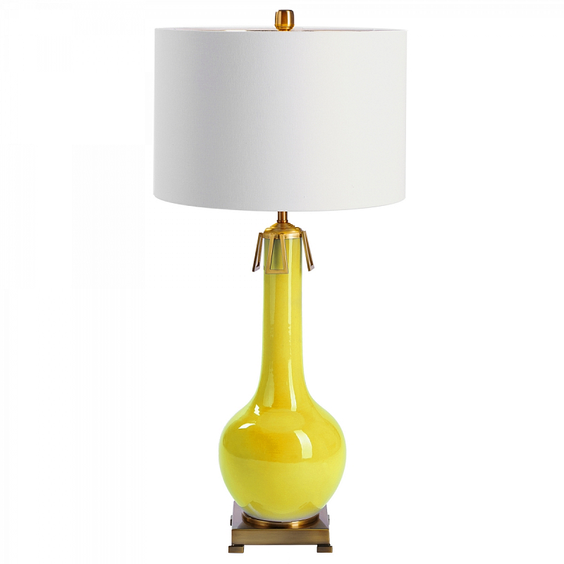 Настольная лампа COLORCHOOZER TABLE LAMP Yellow Белый Желтый в Омске | Loft Concept 