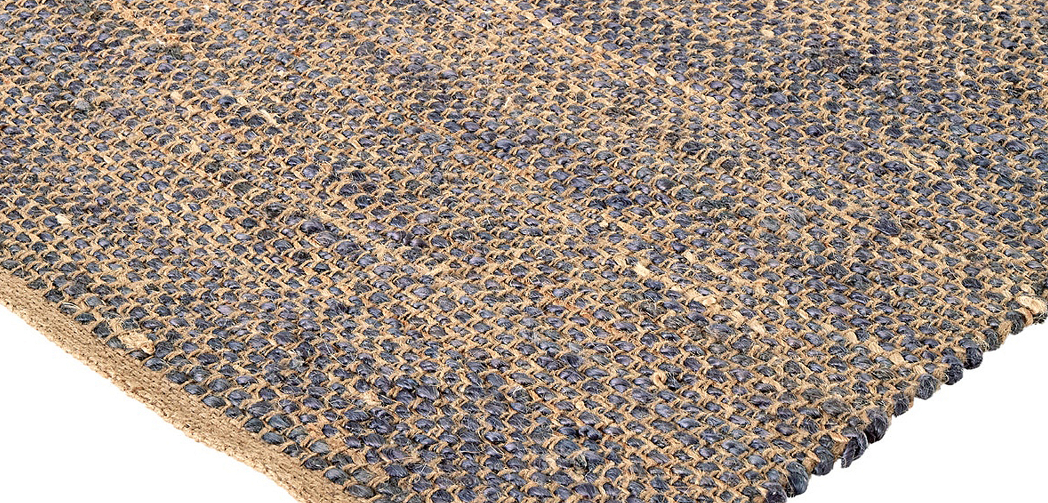 Ковер Rectangular Carpet blue 100% джут Ковер Rectangular Carpet blue 100% джут - Loft-Concept в Омске