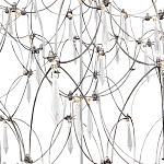 Люстра с тонким металлическим каркасом цвета хром Quasar варинант исполнения - 4 | Loft Concept в Омске