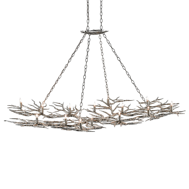 Люстра в виде веток Branched Tree Chandeliers Silver Серебряный в Омске | Loft Concept 