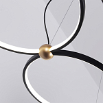 Люстра подвесная светодиодная черный металл Ring Horizontal варинант исполнения - 14 | Loft Concept в Омске