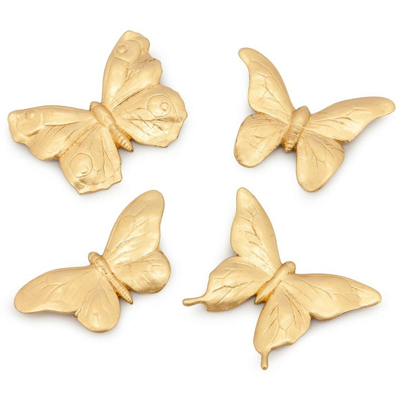 Аксессуар Set Butterfly Big Золотой Белый Аксессуар Set Butterfly Big Золотой Белый в Омске | Loft Concept