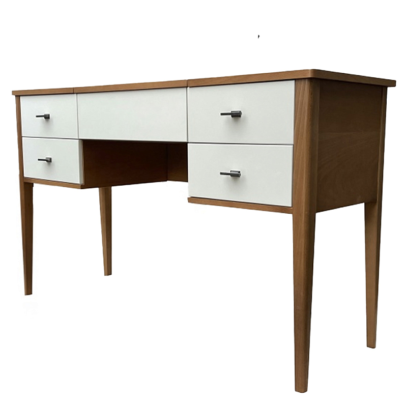 Стол письменный из массива бука Tasteful Furniture Table Коричневый Слоновая кость  в Омске | Loft Concept 