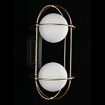 Бра настенное с 2 белыми плафонами Karina варинант исполнения - 3 | Loft Concept в Омске