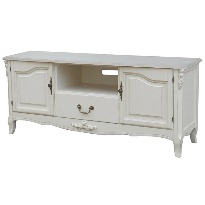 ТВ-тумба в стиле прованс из массива дерева Montmartre Provence TV Stand ivory ( слоновая кость ) ТВ-тумба в стиле прованс из массива дерева Montmartre Provence TV Stand ivory ( слоновая кость ) в Омске | Loft Concept