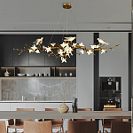 Люстра в виде золотой ветки с цветами и птичками Marvelous Garden варинант исполнения - 6 | Loft Concept в Омске