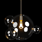 Подвесной светильник со стеклянными плафоном в виде шара и золотыми деталями & Coombes варинант исполнения - 3 | Loft Concept в Омске