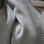 Плед из шерсти мериноса серого цвета 130×180 см Gray Waves варинант исполнения - 6 | Loft Concept в Омске