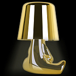 Настольная лампа фигурная золотого цвета с гладким абажуром Высота 16 см Sophia варинант исполнения - 5 | Loft Concept в Омске