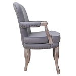 Кресло Aubrey Classical Armchair grey flax варинант исполнения - 1 | Loft Concept в Омске