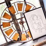 Часы настенные из металла в стиле лофт Clock with History варинант исполнения - 3 | Loft Concept в Омске