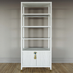 Стеллаж со стеклянными полками Elsa Dreams White варинант исполнения - 6 | Loft Concept в Омске