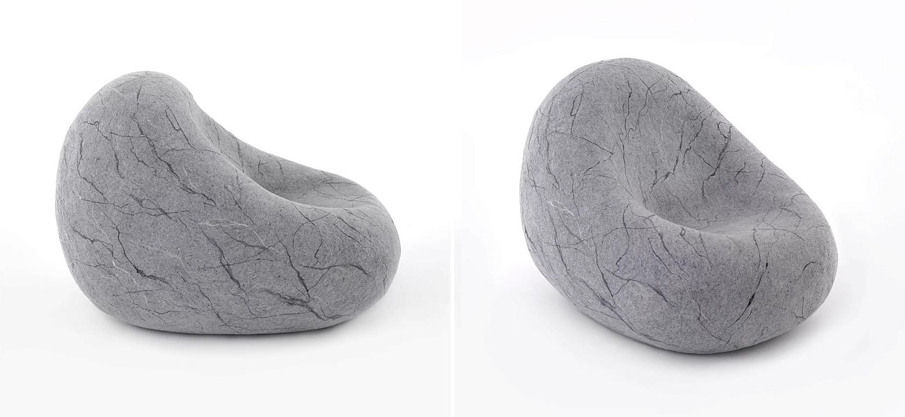 Кресло - Камень из Валяной шерсти KATSU STONE CAPSULE Кресло - Камень из Валяной шерсти KATSU STONE CAPSULE - Loft-Concept в Омске