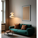 Подвесной вязаный белый светильник «Моника» варинант исполнения - 2 | Loft Concept в Омске