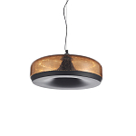 Подвесной светильник с стеклянным плафоном LED 42W 3000K Glass Textured Lampshade варинант исполнения - 2 | Loft Concept в Омске