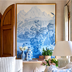 Обои ручная роспись Le Brésil Mer Bleue варинант исполнения - 3 | Loft Concept в Омске