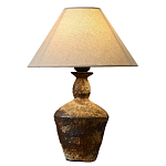 Настольная лампа с керамическим фактурным основанием и тканевым абажуром Eastern Tale варинант исполнения - 6 | Loft Concept в Омске