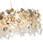 Люстра с декоративными подвесками из прозрачного стекла в форме монеток FAIRYTREE Light варинант исполнения - 11 | Loft Concept в Омске