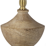 Настольная лампа деревянная с белым абажуром Wooden Table Lamp варинант исполнения - 3 | Loft Concept в Омске