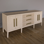 Буфет Primo с тремя ящиками и двумя фасадами Светлый дуб варинант исполнения - 2 | Loft Concept в Омске