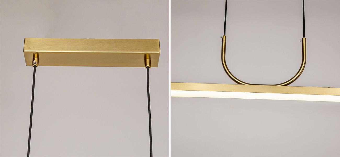 Минималистичная золотая люстра Trumpet tube Минималистичная золотая люстра Trumpet tube - Loft-Concept в Омске
