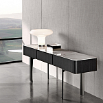 Консоль чёрная с позолоченной центральной частью Beyond Console варинант исполнения - 2 | Loft Concept в Омске