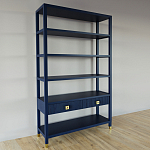 Стеллаж с двумя ящиками Elsa Dreams Blue варинант исполнения - 1 | Loft Concept в Омске