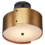 Потолочный светильник круглый светодиодный Semicircular Gold Panels старинная латунь варинант исполнения - 2 | Loft Concept в Омске