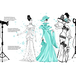 Megan Hess. Audrey Hepburn варинант исполнения - 2 | Loft Concept в Омске