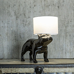 Настольная лампа COLLECTION OF DOGS с абажуром Бульдог варинант исполнения - 3 | Loft Concept в Омске