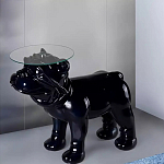 Дизайнерский журнальный стол с основанием в виде собаки Tufetic варинант исполнения - 1 | Loft Concept в Омске