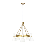 Люстра с 5-ю плафонами в форме песочных часов с узкими перфорированными отверстиями Feiss варинант исполнения - 8 | Loft Concept в Омске