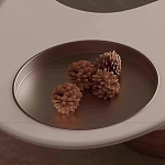 Журнальный столик фигурный со стеклянной столешницей Table Drop варинант исполнения - 6 | Loft Concept в Омске