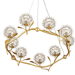 Люстра круглая с декором в виде цветков одуванчика Hanging Dandelion варинант исполнения - 3 | Loft Concept в Омске