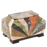 Шкатулка из натурального камня змеевик Stone Casket варинант исполнения - 1 | Loft Concept в Омске