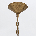 Люстра подвесная с круглыми дисками из серого фактурного стекла с белым матовым шаром внутри Quintiesse варинант исполнения - 4 | Loft Concept в Омске