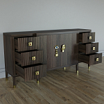 Большой Комод-буфет Elsa Dreams Walnut с ящиками варинант исполнения - 6 | Loft Concept в Омске