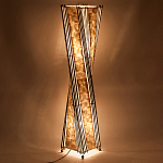 Торшер из перламутра на металлическом каркасе Indonesian Wave варинант исполнения - 4 | Loft Concept в Омске