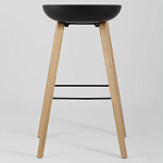 Барный стул на ножках из натурального дерева Boras Black варинант исполнения - 4 | Loft Concept в Омске