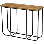 Консоль с деревянной столешницей Lyon Wood Metal Console варинант исполнения - 1 | Loft Concept в Омске