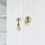 Большой шкаф с витриной Elsa Dreams White варинант исполнения - 4 | Loft Concept в Омске